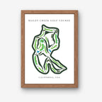 Bailey Creek Golf Course Print, California, Golf Map Artworks