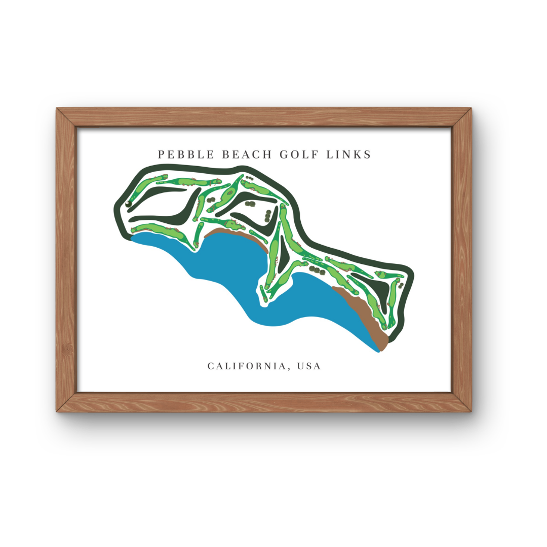 Pebble Beach Golf Links, Golf Course Print, California