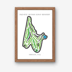 Pacific Dunes Golf Resort Golf Course Prints, Oregon, Golf Map Artwork