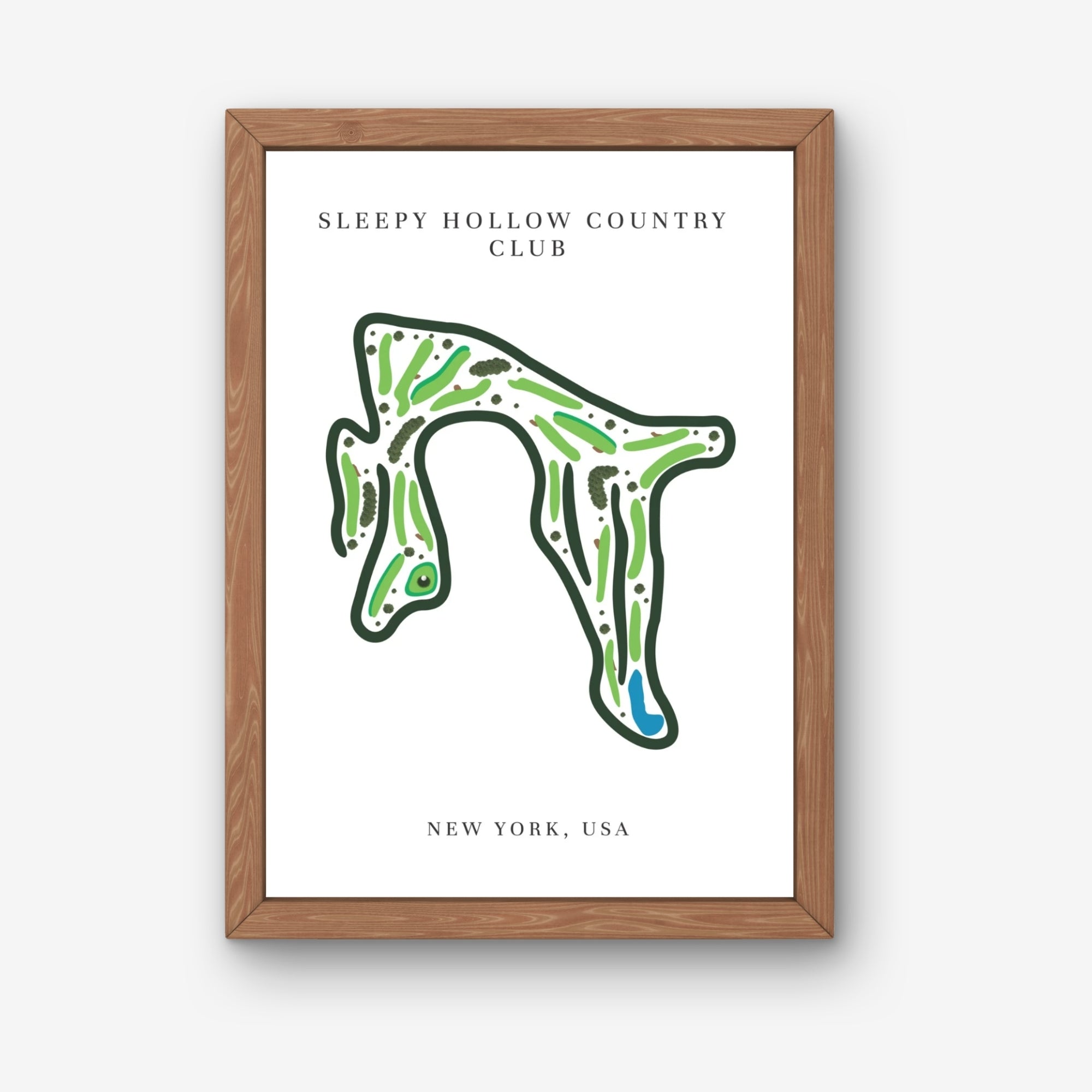 Sleepy Hollow Country Club Golf Course Print, New York, Golf Map artworks