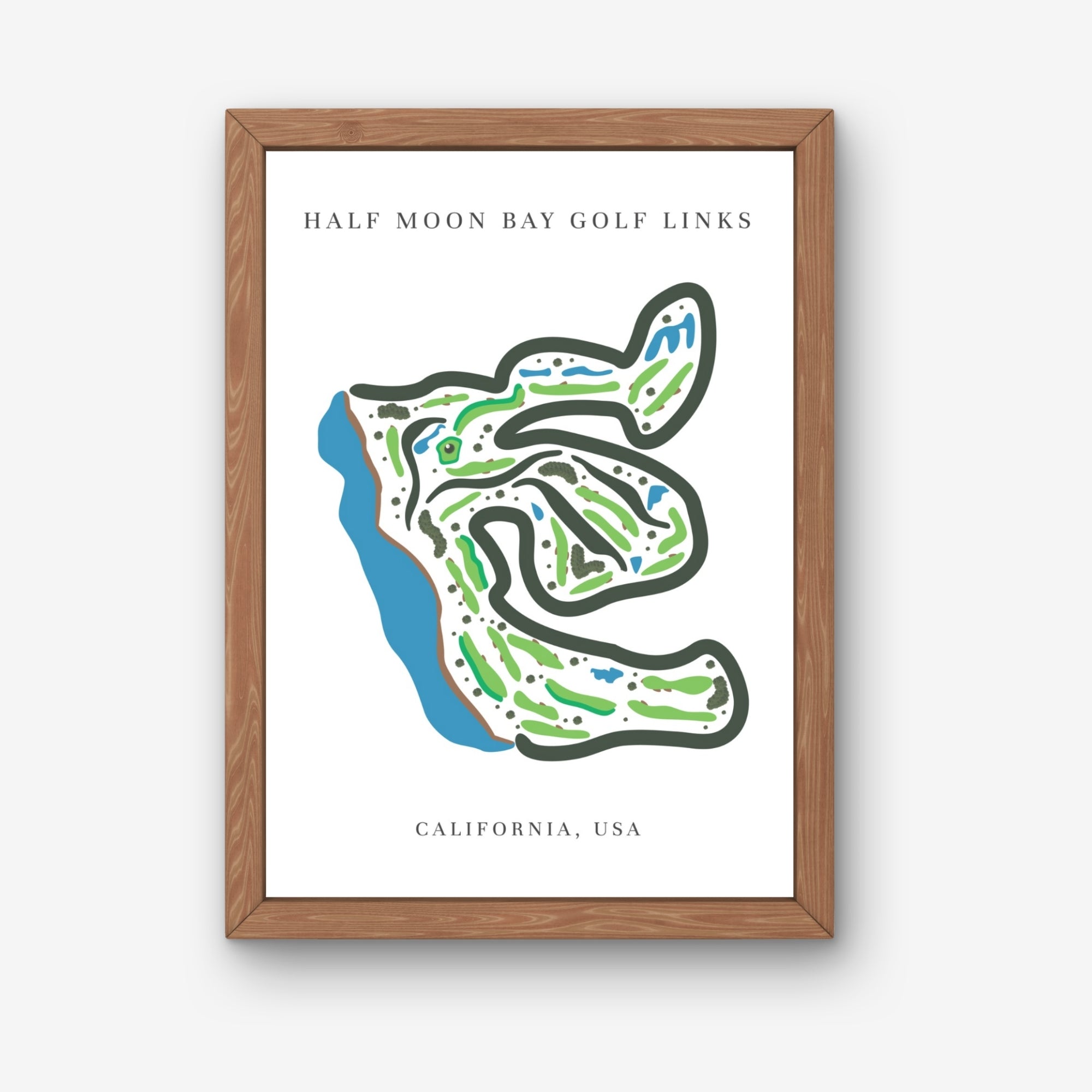 Half Moon Bay Golf Links, Golf Course Print, California