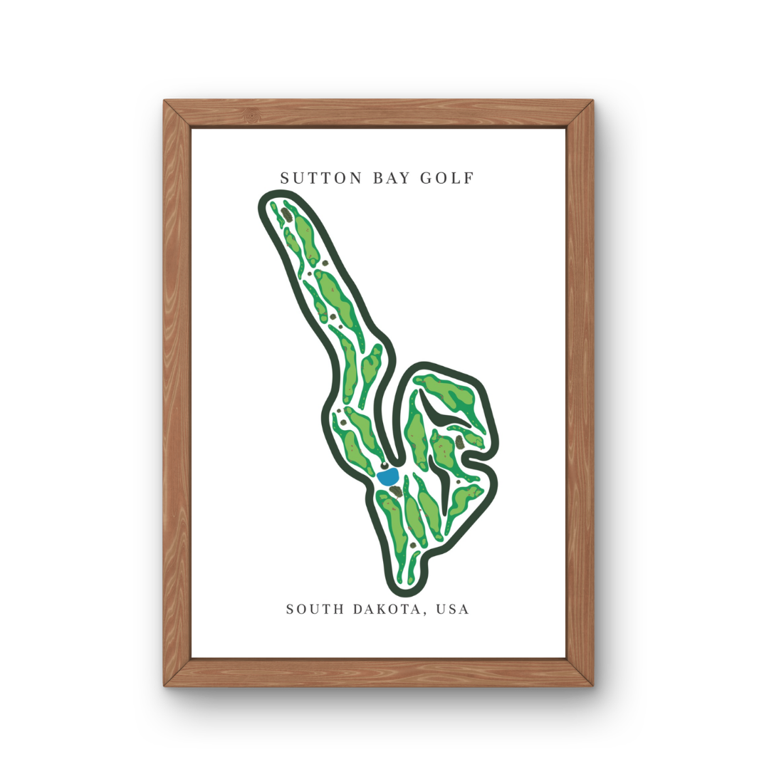 Sutton Bay Golf, Golf Course Prints, South Dakota