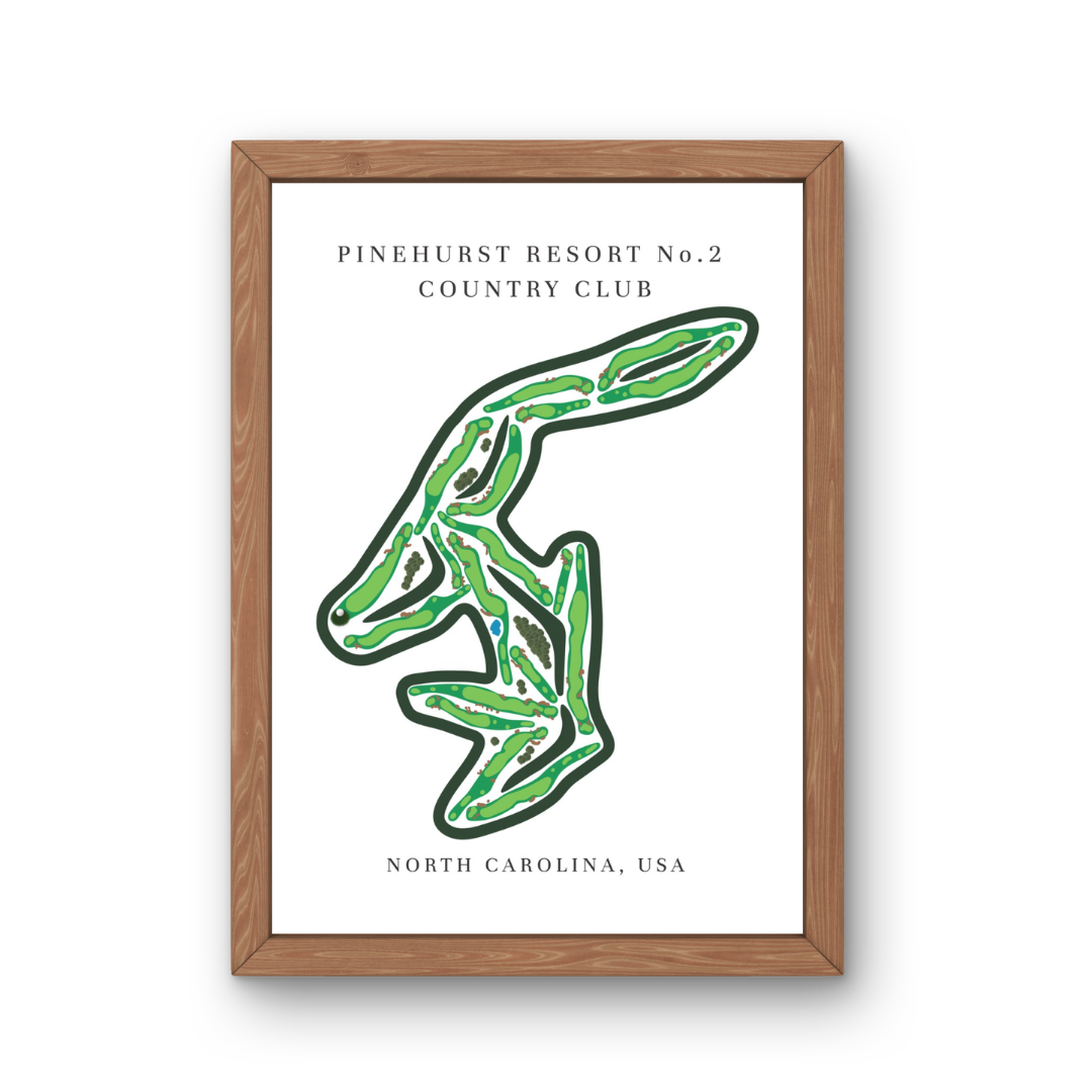 Pinehurst Resort No. 2 Country Club Golf Course Print, North Carolina