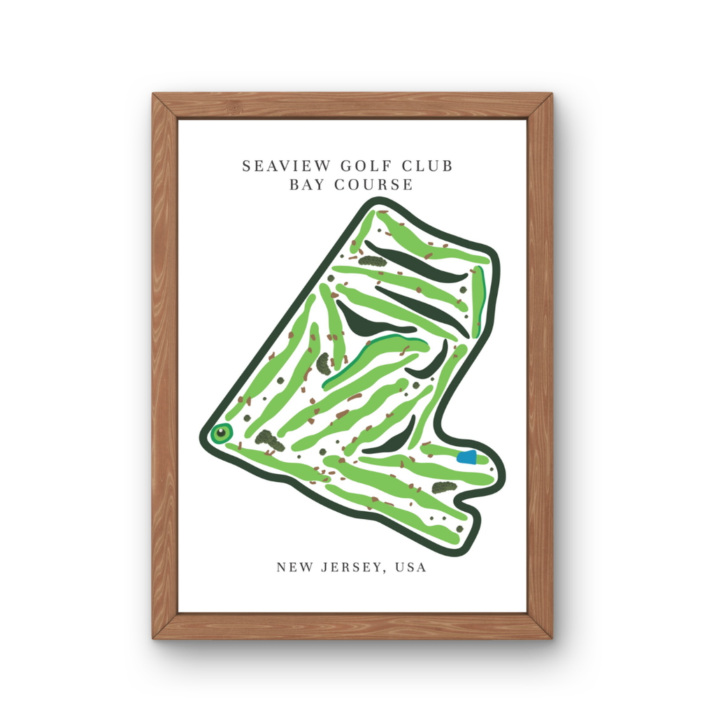 Seaview Golf Club - Bay Course, Golf Club, Golf Course Print,  New Jersey
