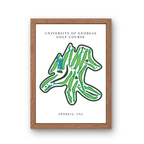 University of Georgia Golf Course Print, Georgia