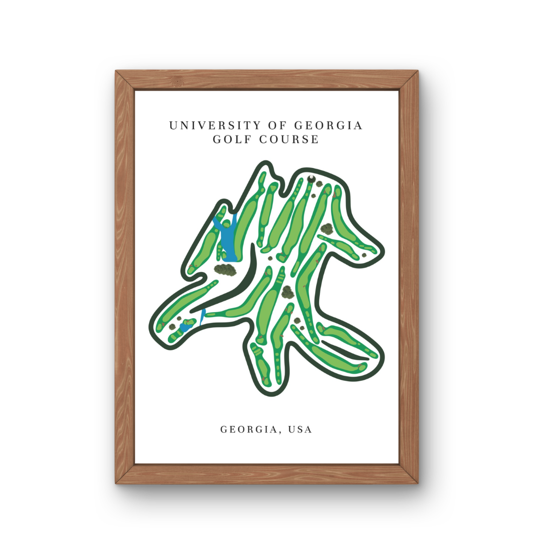 University of Georgia Golf Course Print, Georgia