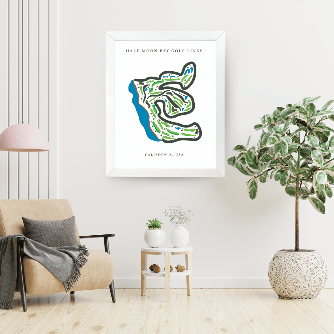 Half Moon Bay Golf Links, Golf Course Print, California