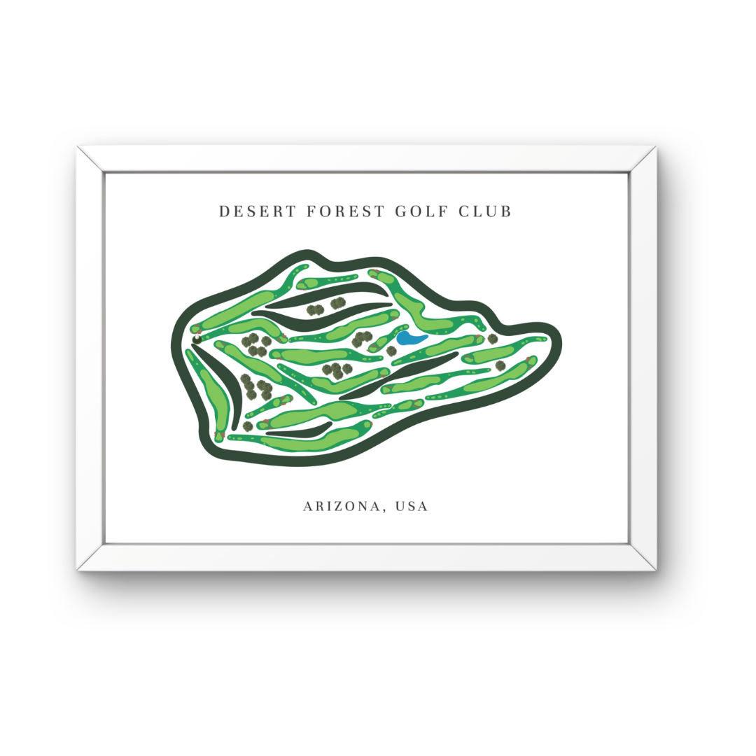 Desert Forest Golf Club, Golf Course Print, Arizona