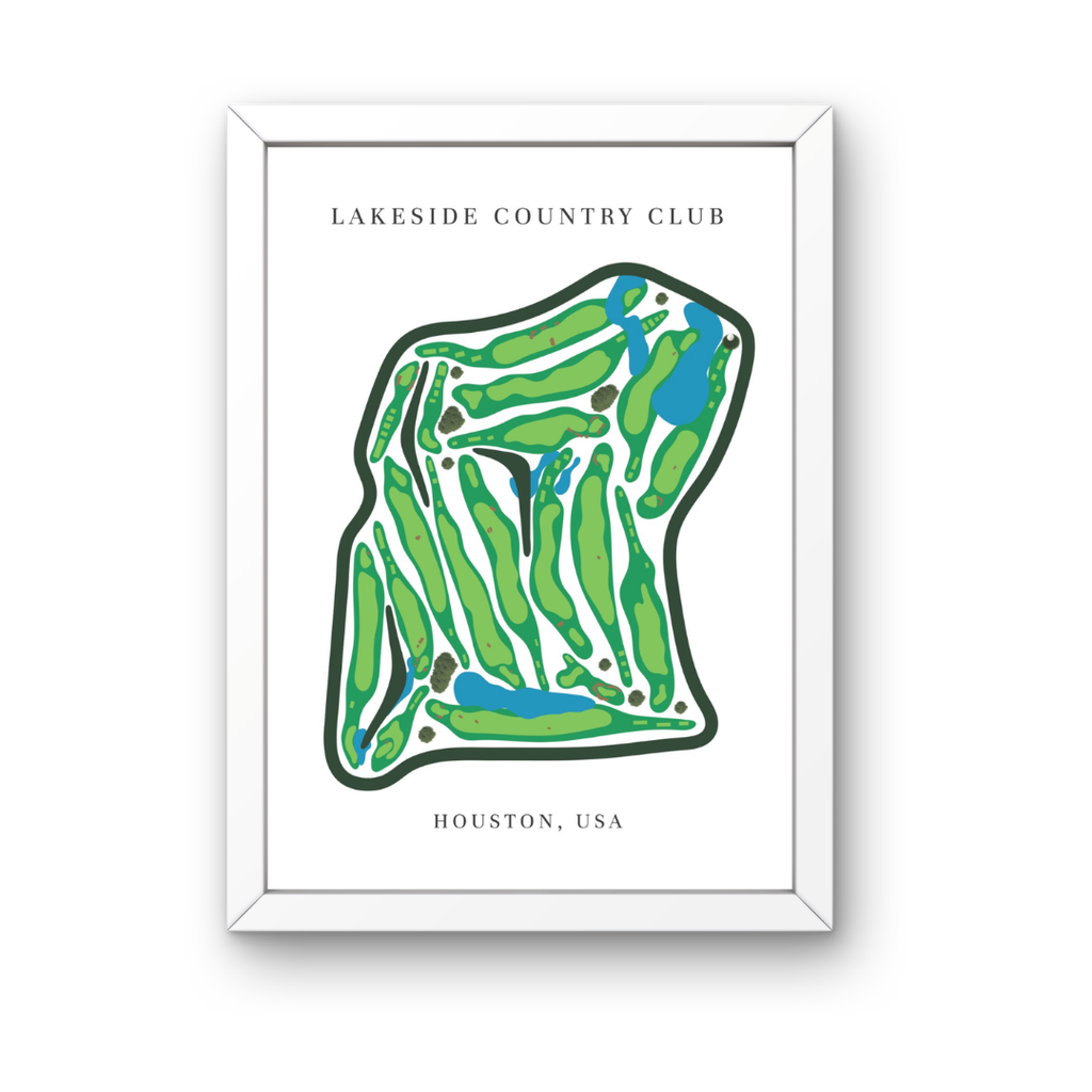 Lakeside Country Club, Golf Course Prints, Texas