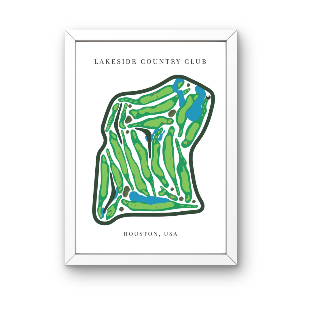 Lakeside Country Club, Golf Course Prints, Texas