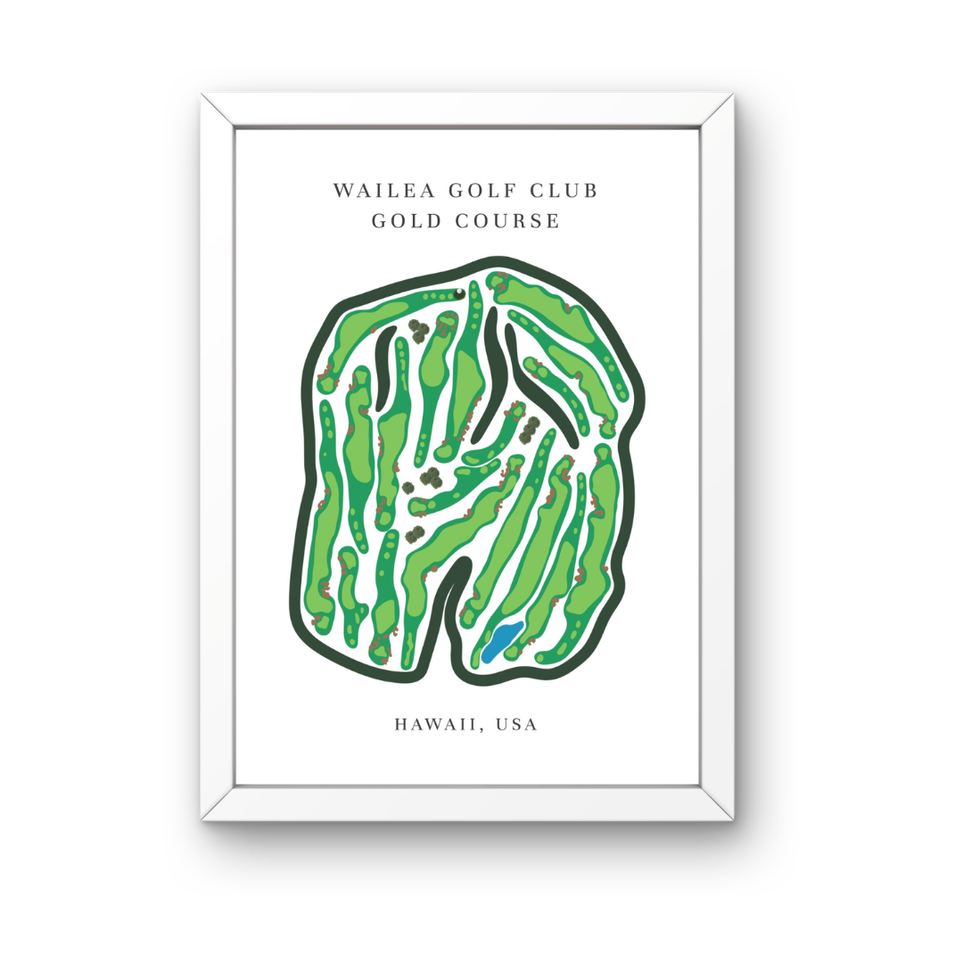 Wailea Golf Club Golf Course Prints, Hawaii