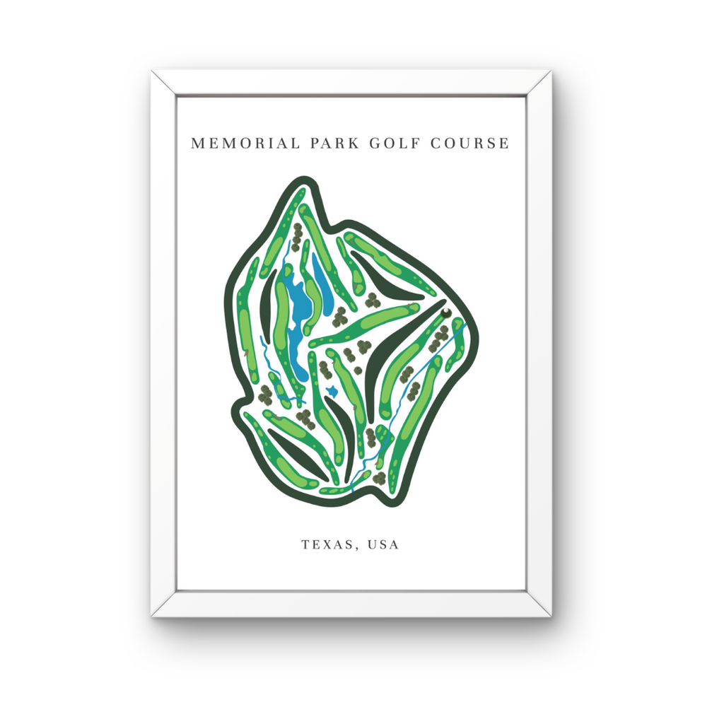 Memorial Park Golf Club, Golf Course Print, Texas