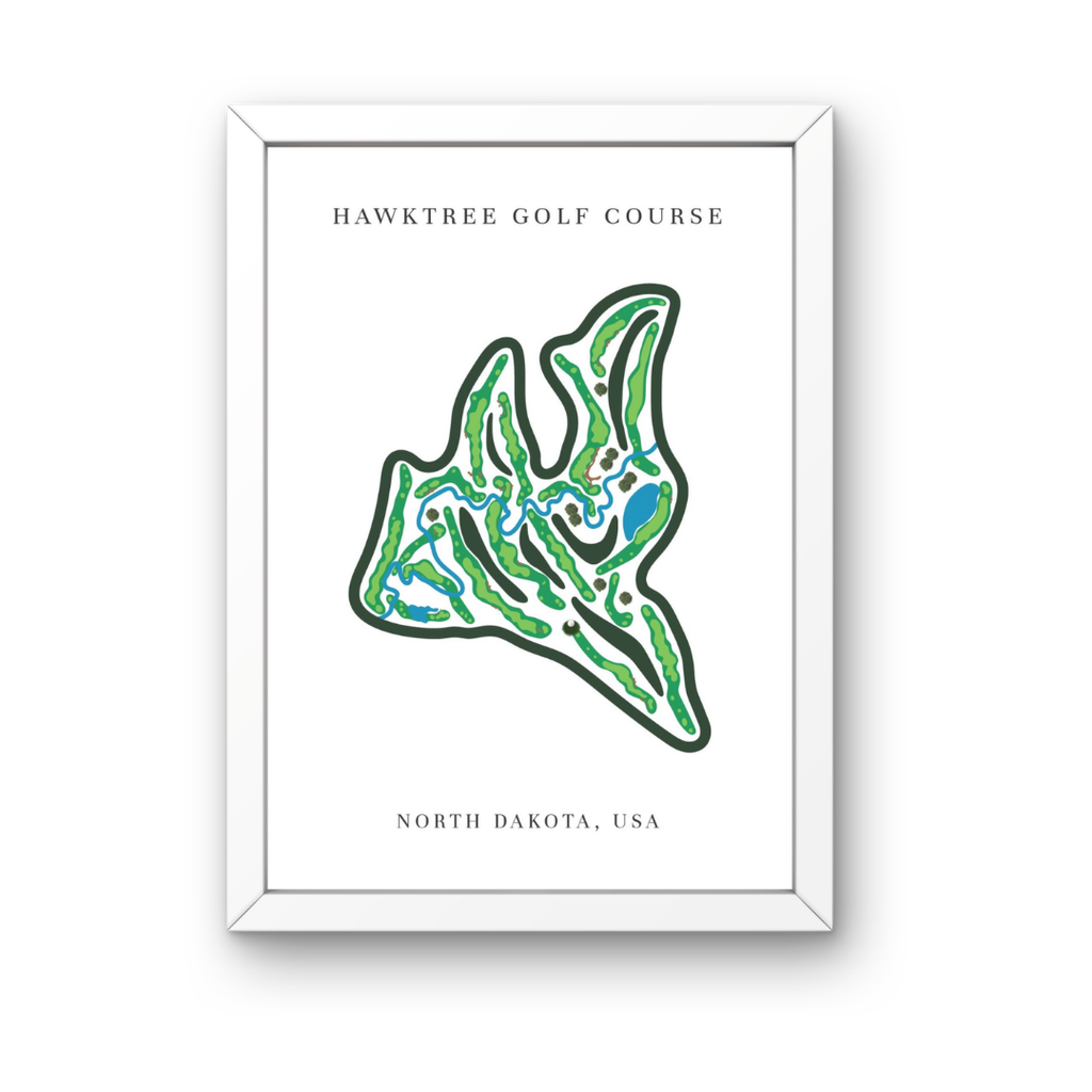 Hawktree  Golf Club, Golf Course Print, North Dakota