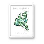 Hawktree  Golf Club, Golf Course Print, North Dakota