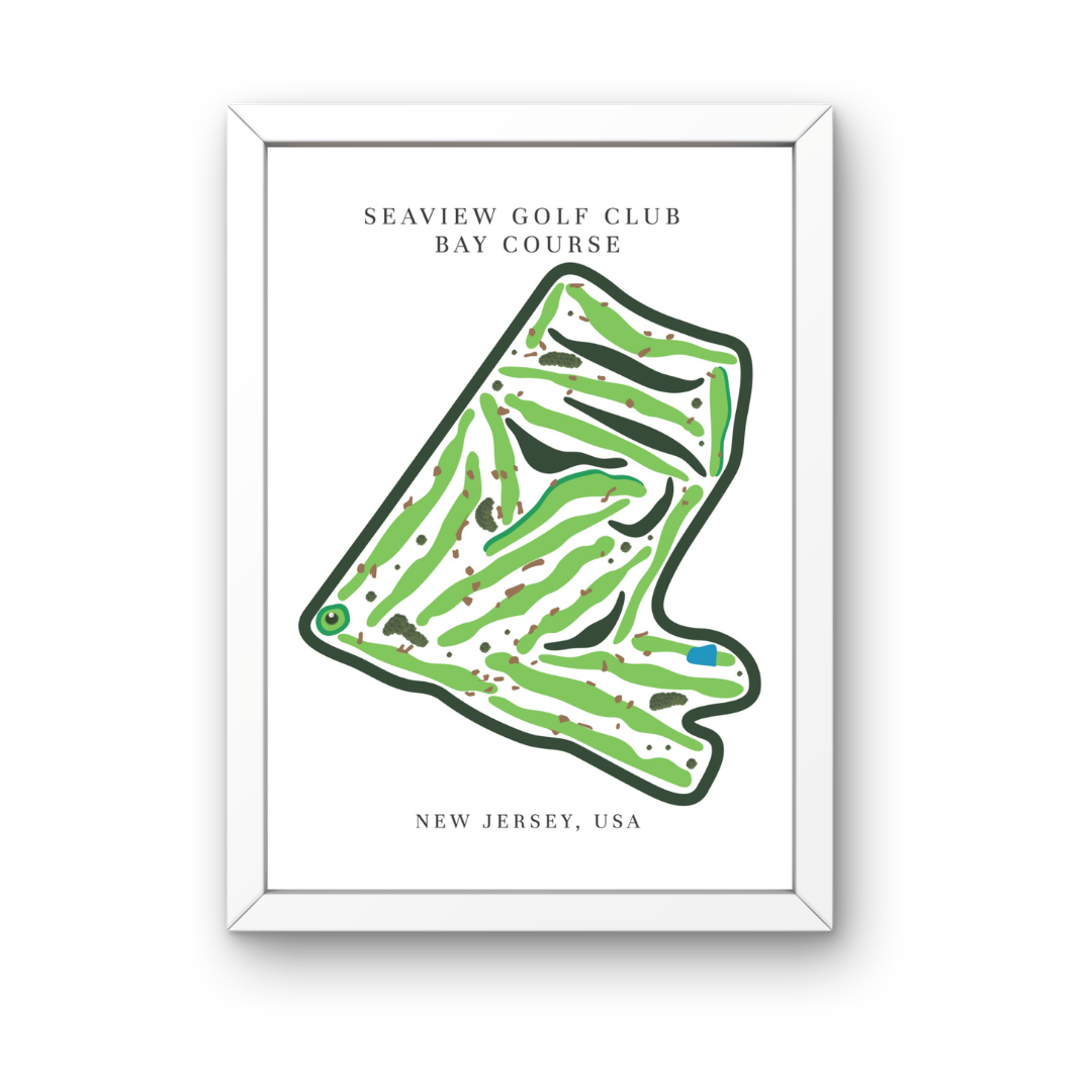 Seaview Golf Club - Bay Course, Golf Club, Golf Course Print,  New Jersey
