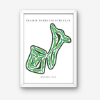 Prairie Dunes Country Club Golf Course Prints, Kansas, Golf Map Artwork