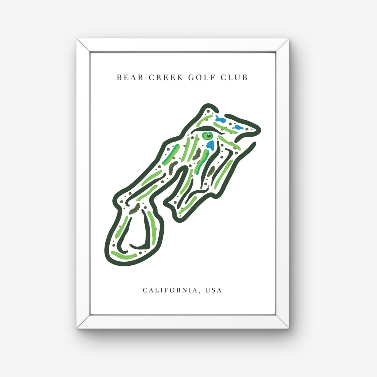 Bear Creek Golf Club, Golf Course Print, California
