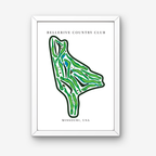 Bellerive Country Club Golf Course Prints, Missouri, Golf Map Artwork