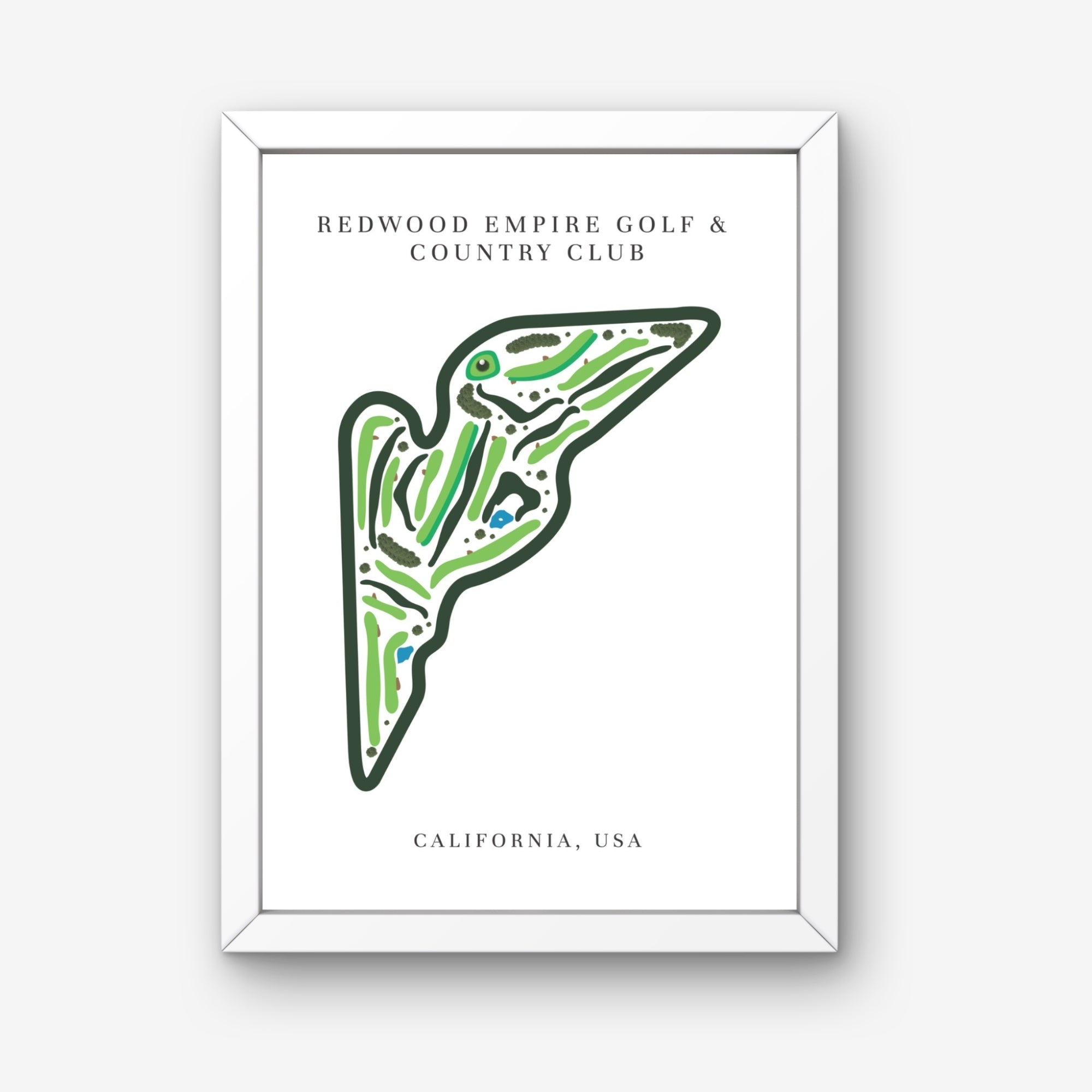 Redwood Empire Golf & Country Club, Golf Course Print, California