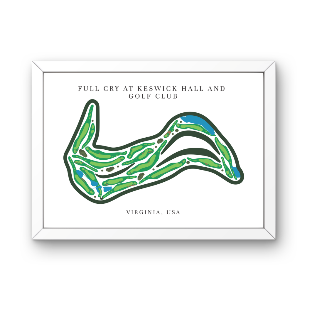 Full Cry at Keswick Hall and Golf Club, Golf Course Prints, Virginia