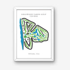 Edgewood Tahoe Golf Course Prints, Nevada, Golf Map Artwork