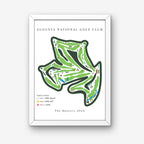 Amen Corner The Masters, Augusta National Golf Club Golf Course Print, Georgia, Golf Map Artwork