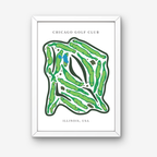 Chicago Golf Club Golf Course Prints, Illinois, Golf Map Artwork
