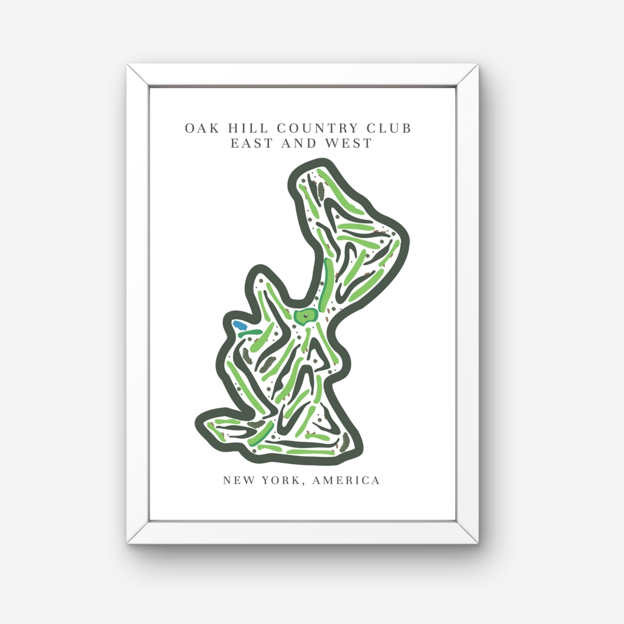 Oak Hill Country Club East & West, Golf Course Print, New York