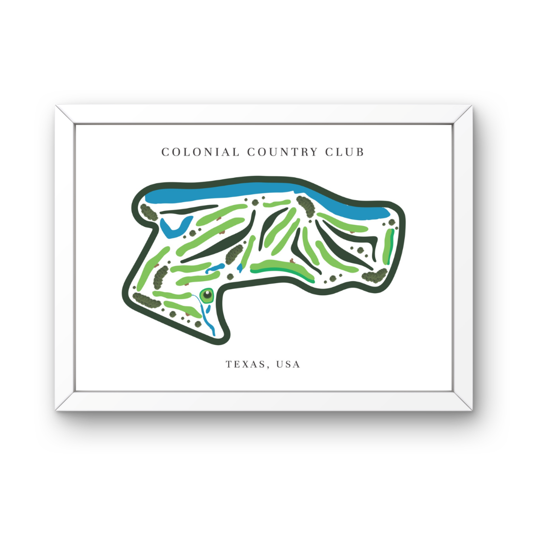 Colonial Country Club, Golf Course Prints, Texas