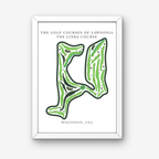 The Golf Courses of Lawsonia The Links Course Golf Course Prints, Wisconsin, Golf Map Artwork