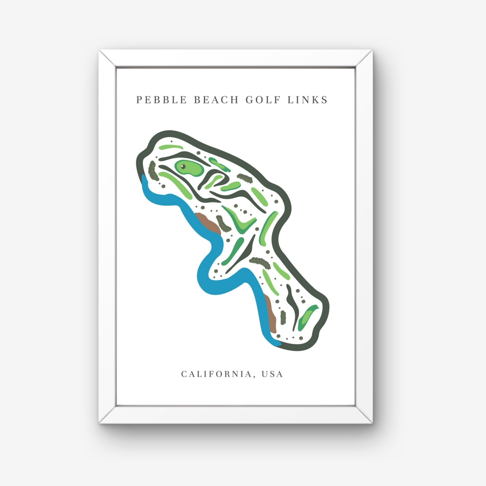 Pebble Beach Golf Links, Golf Course Print, California