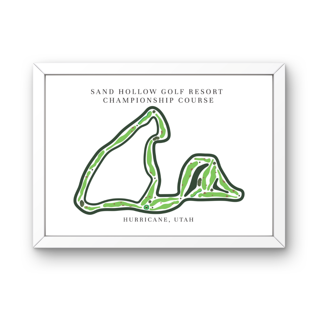 Sand Hollow Golf Resort Championship Course Hurricane, Golf Course Prints, Utah