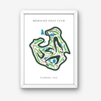 Medalist Golf Club, Golf Course Print, Florida, Golf Map Artworks