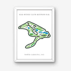 Elk River Club Golf Course Print, North Carolina, Golf Map Artworks