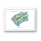 Whispering Pines Golf Club Course Print, Texas