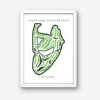 Scott Lake Country Club Golf Course Prints, Michigan, Golf Map Artwork