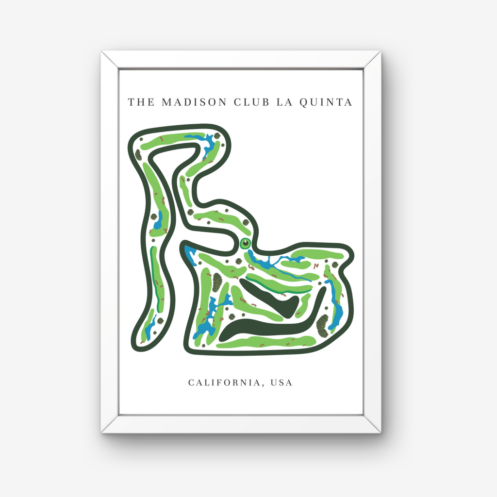 The Madison Club Golf Course Prints, California, Golf Map Artwork