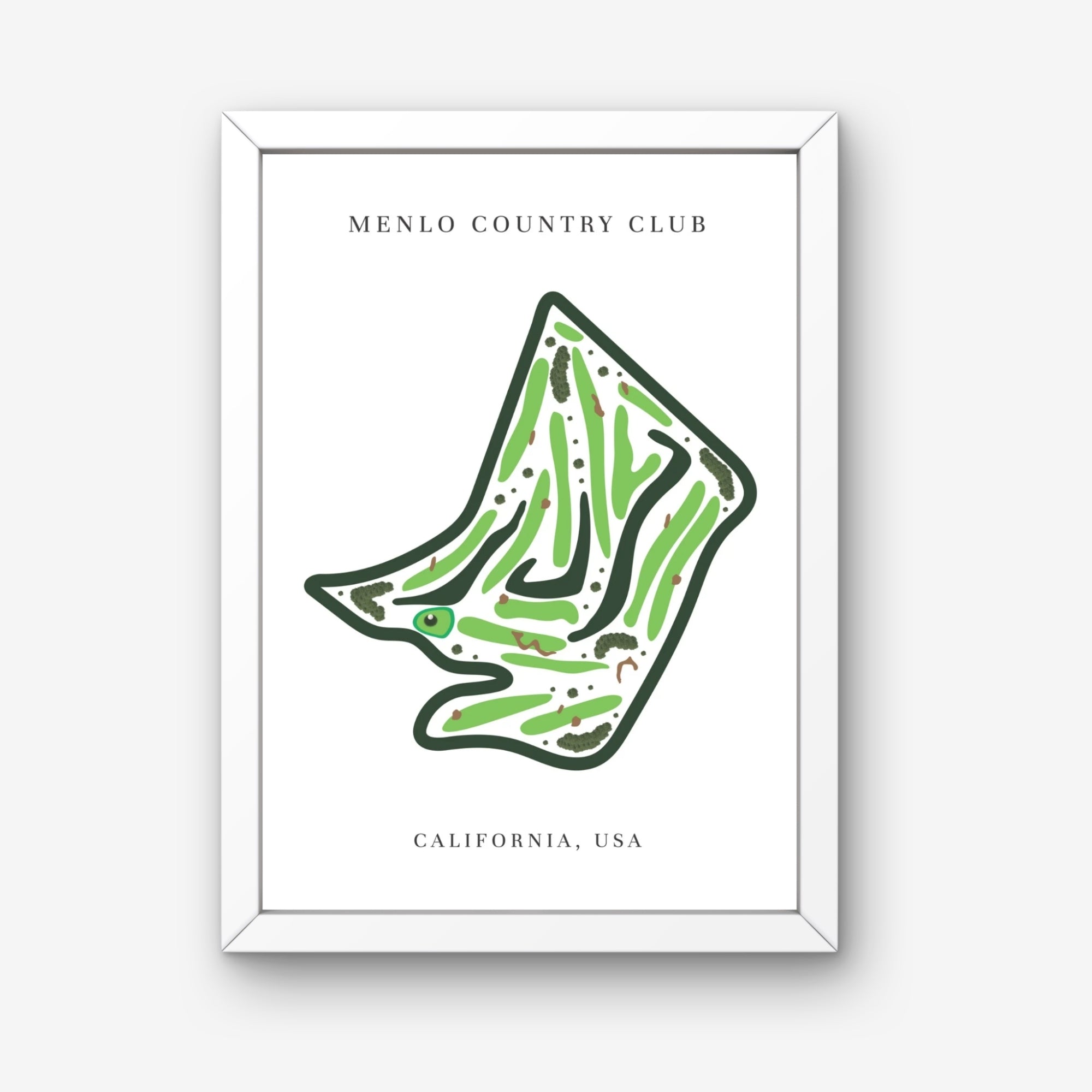 Menlo Country Club, Golf Course Print, California
