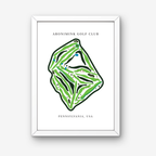 Aronimink Golf Club Golf Course Prints, Pennsylvania, Golf Map Artwork