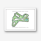 Raven's Claw Golf Club Golf Course Prints, Pennsylvania, Golf Map Artwork