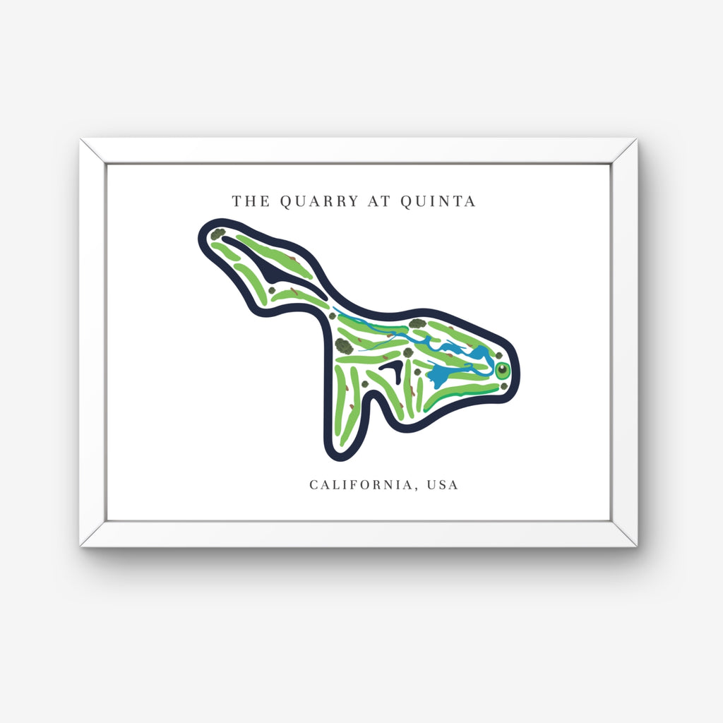 The Quarry at La Quinta Golf Course Prints, California, Golf Map Artwork