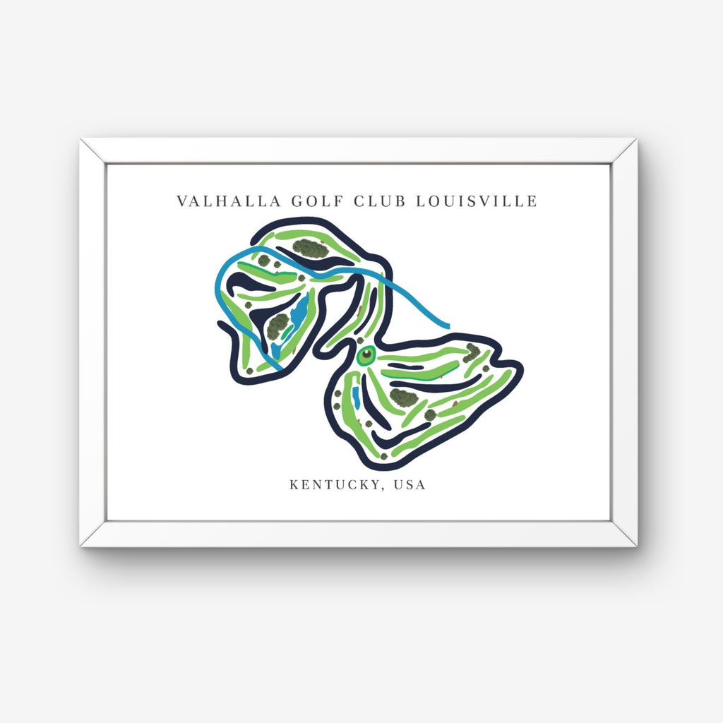 Valhalla Golf Club Golf Course Prints, Kentucky, Golf Map Artwork