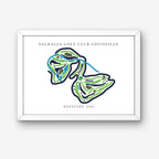 Valhalla Golf Club Golf Course Prints, Kentucky, Golf Map Artwork