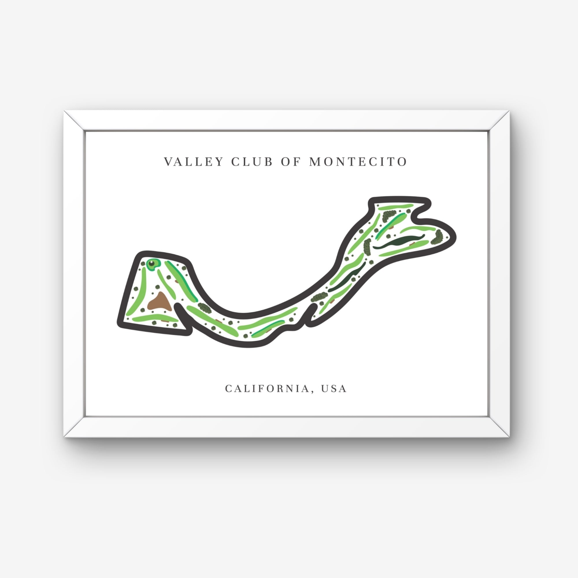 Valley Club of Montecito, Golf Course Print, California