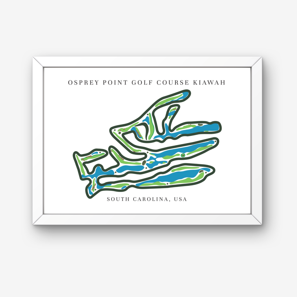 Osprey Point Golf Course Golf Course Prints, South Carolina, Golf Map Artwork