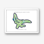 CordeValle Golf Club Golf Course Prints, California, Golf Map Artwork