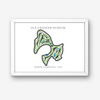 Old Chatham Golf Course Prints, North Carolina, Golf Map Artwork