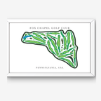 Fox Chapel Golf Club Golf Course Prints, Pennsylvania, Golf Map Artwork