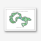 The Club at Olde Stone Golf Course Prints, Kentucky, Golf Map Artwork
