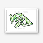 Presidio Golf Course Print, California, Golf Map Artworks